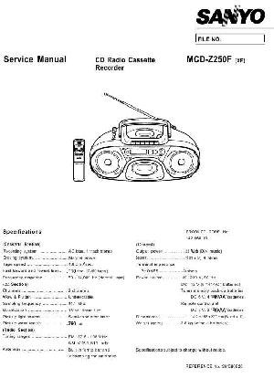 Service manual Sanyo MCD-Z250F ― Manual-Shop.ru