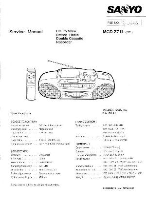 Service manual Sanyo MCD-Z71L ― Manual-Shop.ru