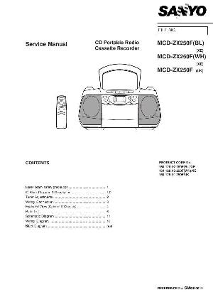 Сервисная инструкция Sanyo MCD-ZX250F ― Manual-Shop.ru