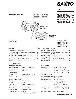 Service manual SANYO MCD-ZX300, MCD-ZX350 ― Manual-Shop.ru