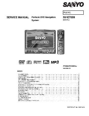 Сервисная инструкция Sanyo NV-E7000 ― Manual-Shop.ru