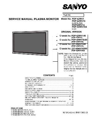 Service manual Sanyo PDP-42WV1 ― Manual-Shop.ru