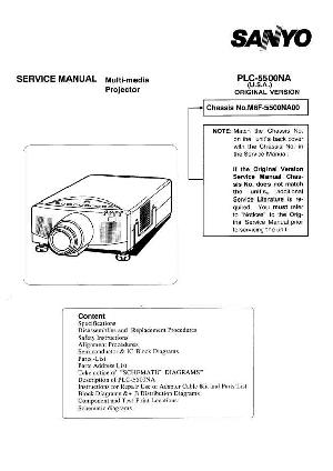 Сервисная инструкция Sanyo PLC-5500NA ― Manual-Shop.ru