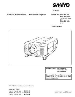 Service manual Sanyo PLC-EF10E, PLC-EF10EL, PLC-EF10B ― Manual-Shop.ru