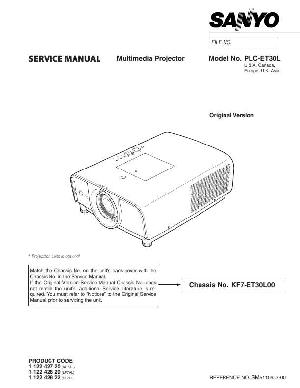 Service manual Sanyo PLC-ET30L ― Manual-Shop.ru