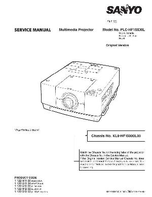Service manual Sanyo PLC-HF15000L ― Manual-Shop.ru