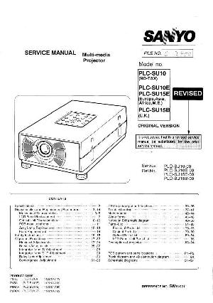 Service manual Sanyo PLC-SU10 ― Manual-Shop.ru
