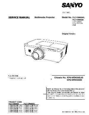 Сервисная инструкция Sanyo PLC-WM4500, PLC-WM4500L ― Manual-Shop.ru