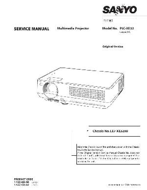 Сервисная инструкция Sanyo PLC-XE32 ― Manual-Shop.ru