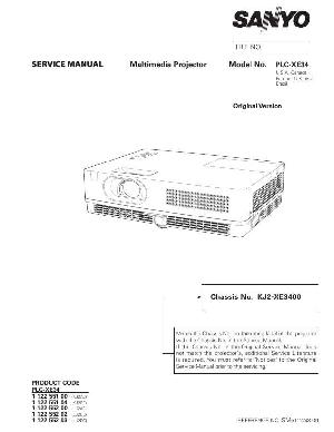 Service manual Sanyo PLC-XE34 ― Manual-Shop.ru