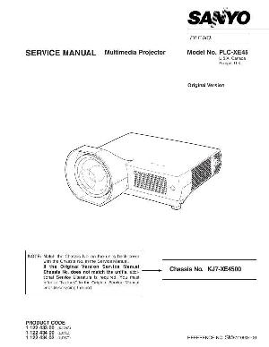 Service manual Sanyo PLC-XE45 ― Manual-Shop.ru