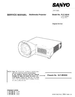 Сервисная инструкция Sanyo PLC-XE45 ― Manual-Shop.ru