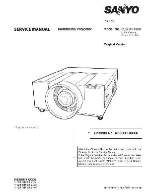 Сервисная инструкция Sanyo PLC-XF1000 ― Manual-Shop.ru