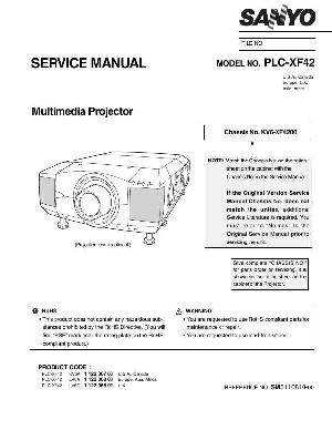 Сервисная инструкция Sanyo PLC-XF42 ― Manual-Shop.ru
