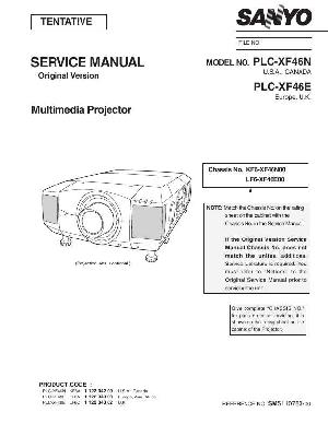 Сервисная инструкция Sanyo PLC-XF46E ― Manual-Shop.ru