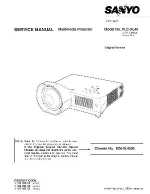 Сервисная инструкция Sanyo PLC-XL45 ― Manual-Shop.ru