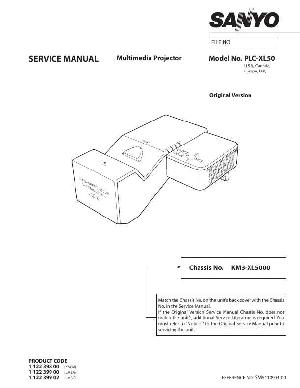 Сервисная инструкция Sanyo PLC-XL50 ― Manual-Shop.ru