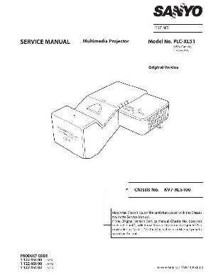 Сервисная инструкция Sanyo PLC-XL51 ― Manual-Shop.ru