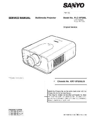 Сервисная инструкция Sanyo PLC-XP200L ― Manual-Shop.ru