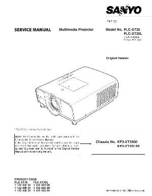Сервисная инструкция Sanyo PLC-XT35, PLC-XT35L ― Manual-Shop.ru