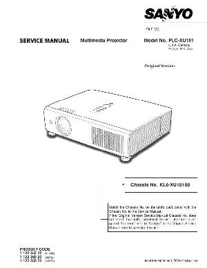 Сервисная инструкция Sanyo PLC-XU101 ― Manual-Shop.ru