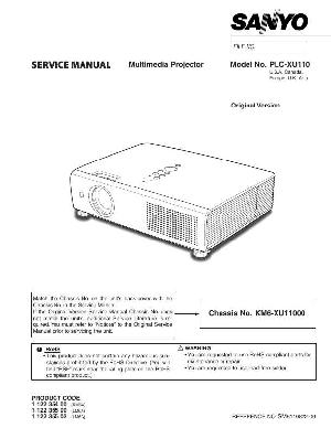 Сервисная инструкция Sanyo PLC-XU110 ― Manual-Shop.ru