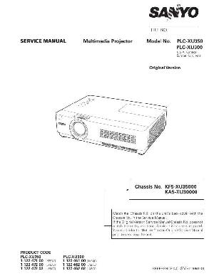 Сервисная инструкция Sanyo PLC-XU300, PLC-XU350 ― Manual-Shop.ru