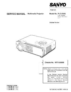 Сервисная инструкция Sanyo PLC-XU56 ― Manual-Shop.ru