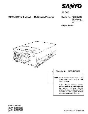 Сервисная инструкция Sanyo PLC-XW10 ― Manual-Shop.ru