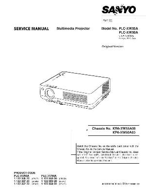 Service manual Sanyo PLC-XW50A, PLC-XW55A ― Manual-Shop.ru