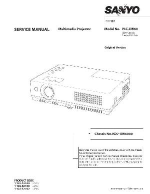Сервисная инструкция Sanyo PLC-XW60 ― Manual-Shop.ru