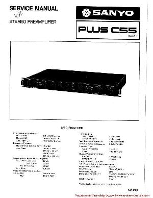 Сервисная инструкция Sanyo PLUS-C55 ― Manual-Shop.ru