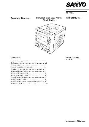 Сервисная инструкция Sanyo RM-D500 ― Manual-Shop.ru