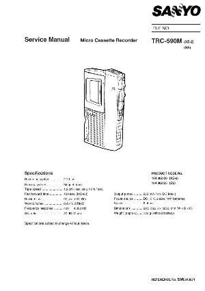 Сервисная инструкция Sanyo TRC-590M ― Manual-Shop.ru