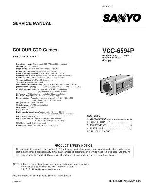 Сервисная инструкция Sanyo VCC-6594P ― Manual-Shop.ru