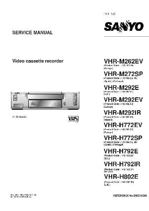 Service manual Sanyo VHR-M262EV, VHR-M272SP, VHR-M292E, VHR-H772EV, VHR-H792E, VHR-H802E ― Manual-Shop.ru