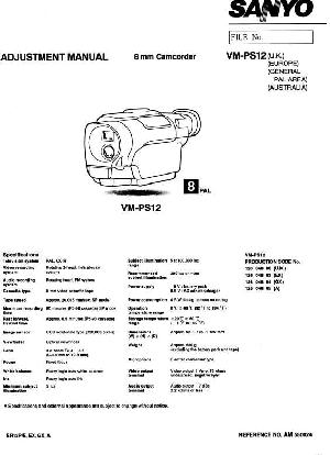 Сервисная инструкция Sanyo VM-PS12 ― Manual-Shop.ru