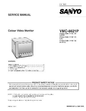 Сервисная инструкция Sanyo VMC-8621P ― Manual-Shop.ru