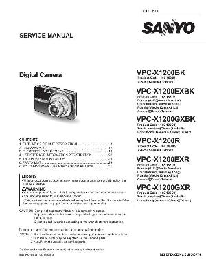 Сервисная инструкция Sanyo VPC-X1200 ― Manual-Shop.ru