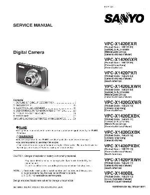 Сервисная инструкция Sanyo VPC-X1400, VPC-X1420 ― Manual-Shop.ru