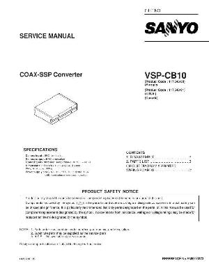 Сервисная инструкция SANYO VSP-CB10 ― Manual-Shop.ru