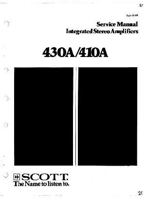 Сервисная инструкция Scott 410A, 430A ― Manual-Shop.ru