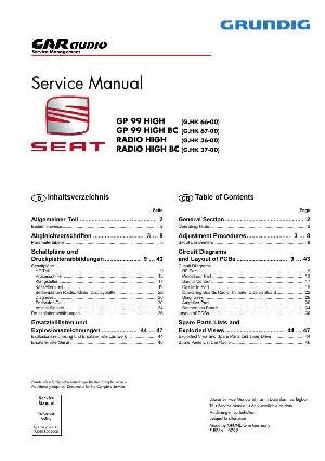 Сервисная инструкция Grundig GP-99, RADIO-HIGH ― Manual-Shop.ru