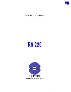 Сервисная инструкция SETTON RS-220 ― Manual-Shop.ru