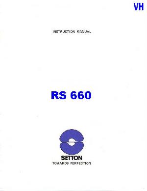 Сервисная инструкция SETTON RS-660 ― Manual-Shop.ru
