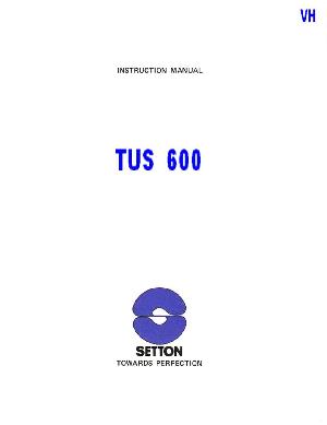 Сервисная инструкция SETTON TUS-600 ― Manual-Shop.ru