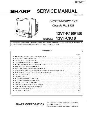 Сервисная инструкция Sharp 13VT-K100, 13VT-K150, 13VT-CK10 ― Manual-Shop.ru