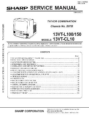 Сервисная инструкция Sharp 13VT-L100, 13VT-L150, 13VT-CL10 ― Manual-Shop.ru