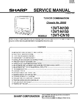 Сервисная инструкция Sharp 13VT-N100, 13VT-N150, 13VT-CN10 ― Manual-Shop.ru
