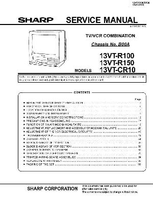 Сервисная инструкция Sharp 13VT-R100, 13VT-R150, 13VT-CR10 ― Manual-Shop.ru
